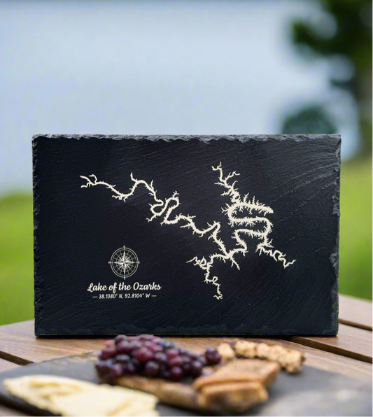 Missouri Lakes - Engraved Slate Serving Board – Elegant and Functional