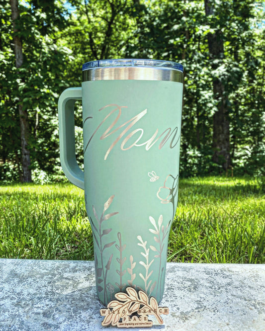 40 oz Wildflower Mom Tumbler