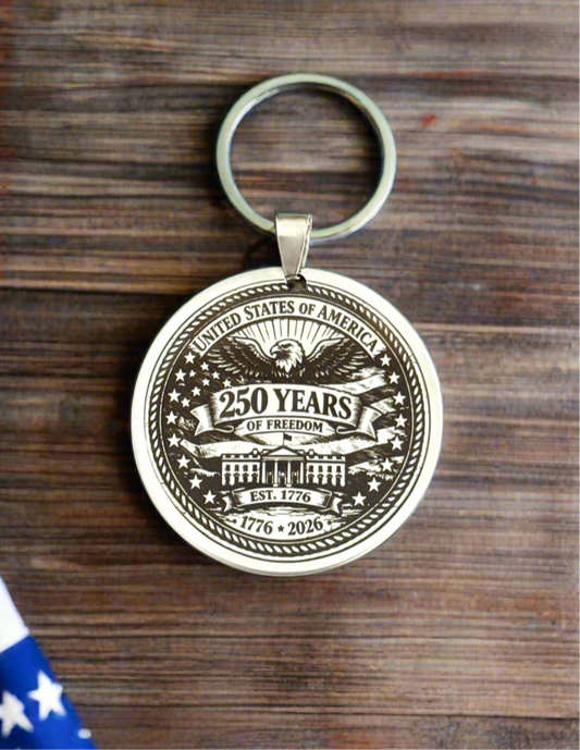 250th Anniversary of America Keychain