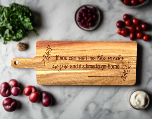 Funny Wood Snack Board