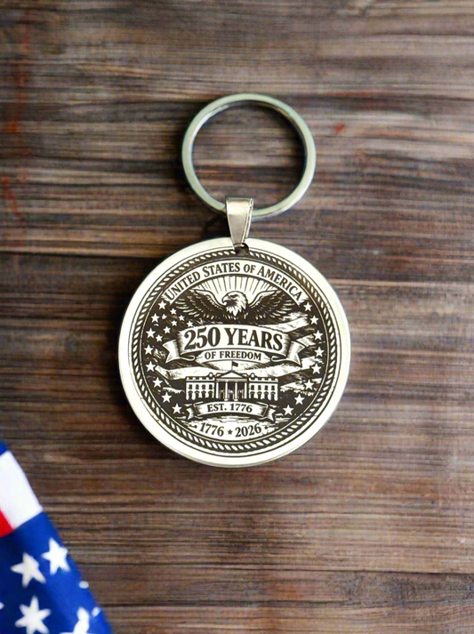 250th Anniversary of America Keychain