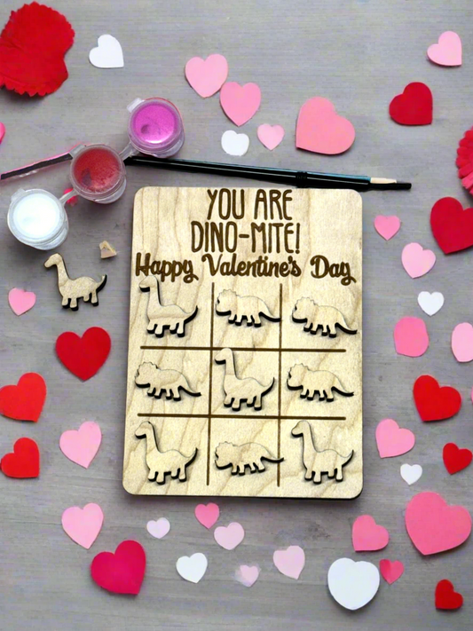 DIY Valentine’s Tic Tac Toe Paint Kit - 3 Unique Designs