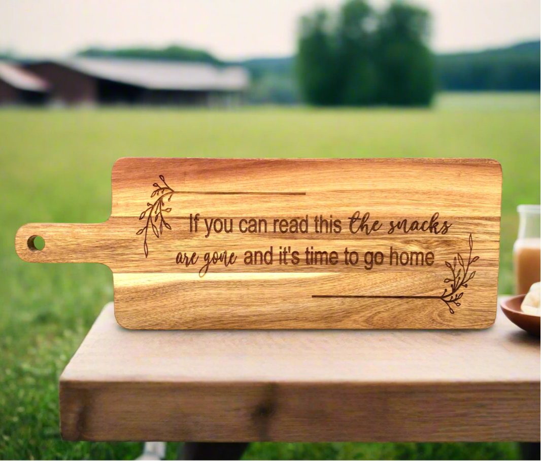 Funny Wood Snack Board