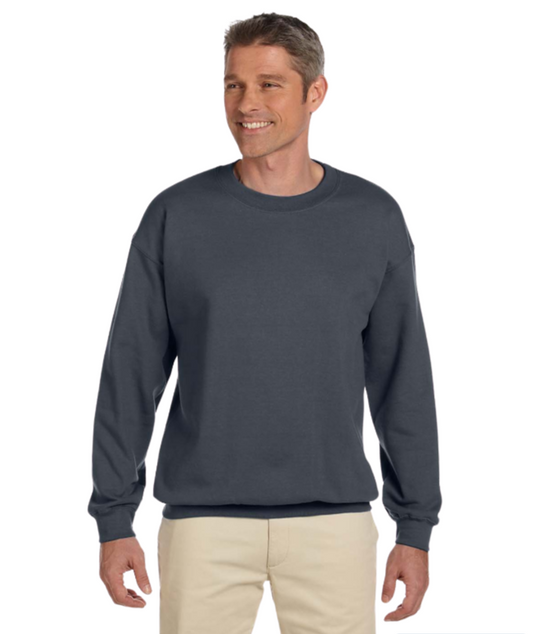 Blank Dark Heather Sweatshirt - Unisex Heavy Blend™ Adult 8 oz. 50/50 Fleece Crew