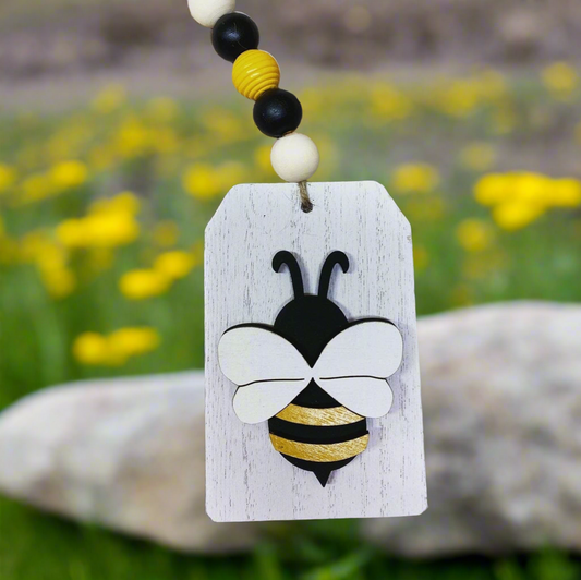 Bee Tiered Tray Garland Tag