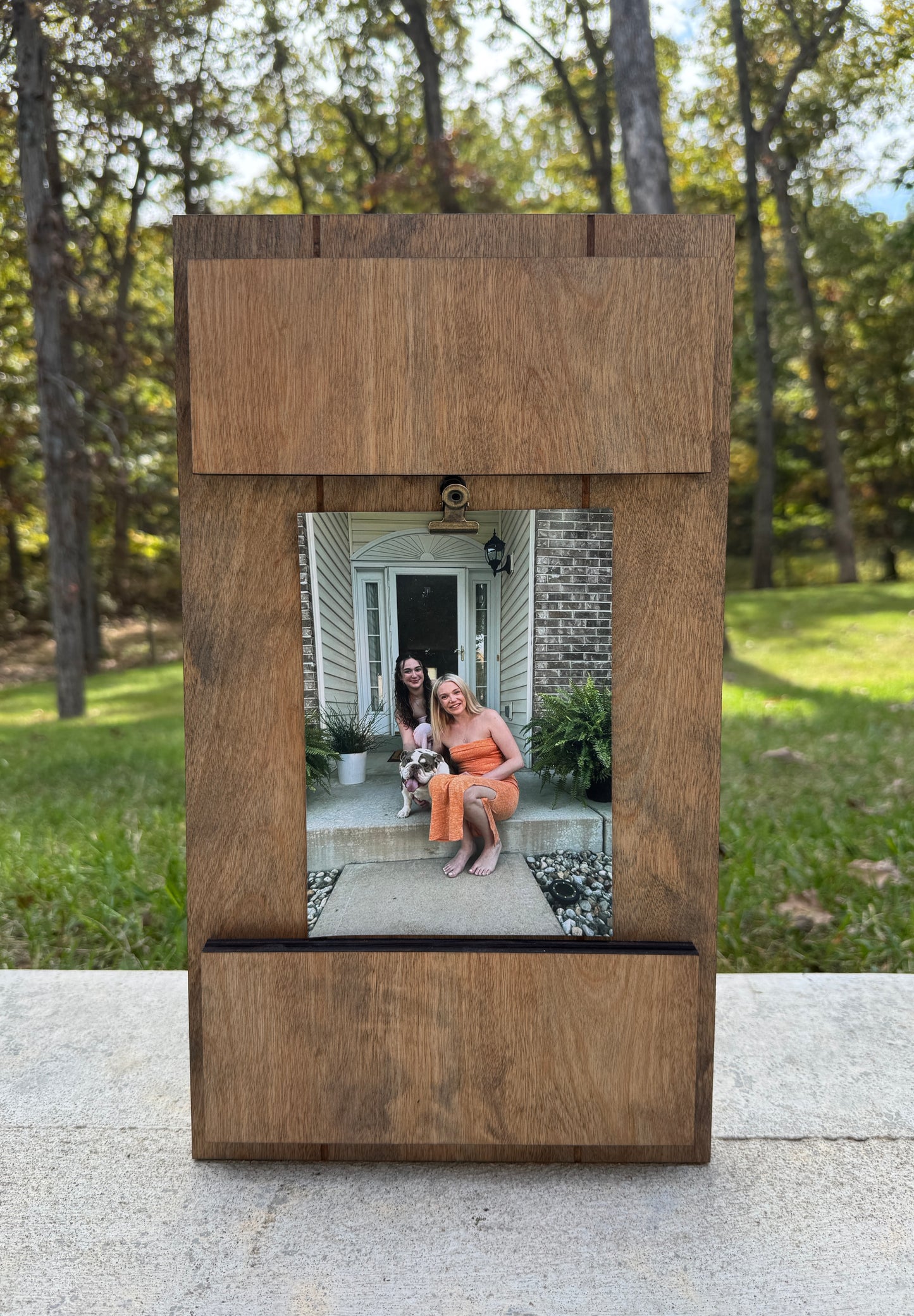 Rustic Farmhouse Wood Picture Hanger