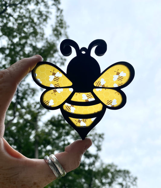 Bee Suncatcher Car Charm