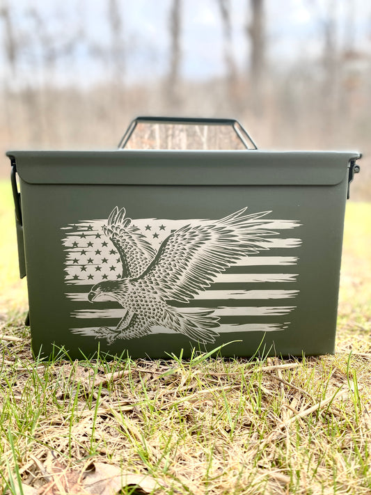 Custom Laser Engraved 50 Caliber Ammo Cans