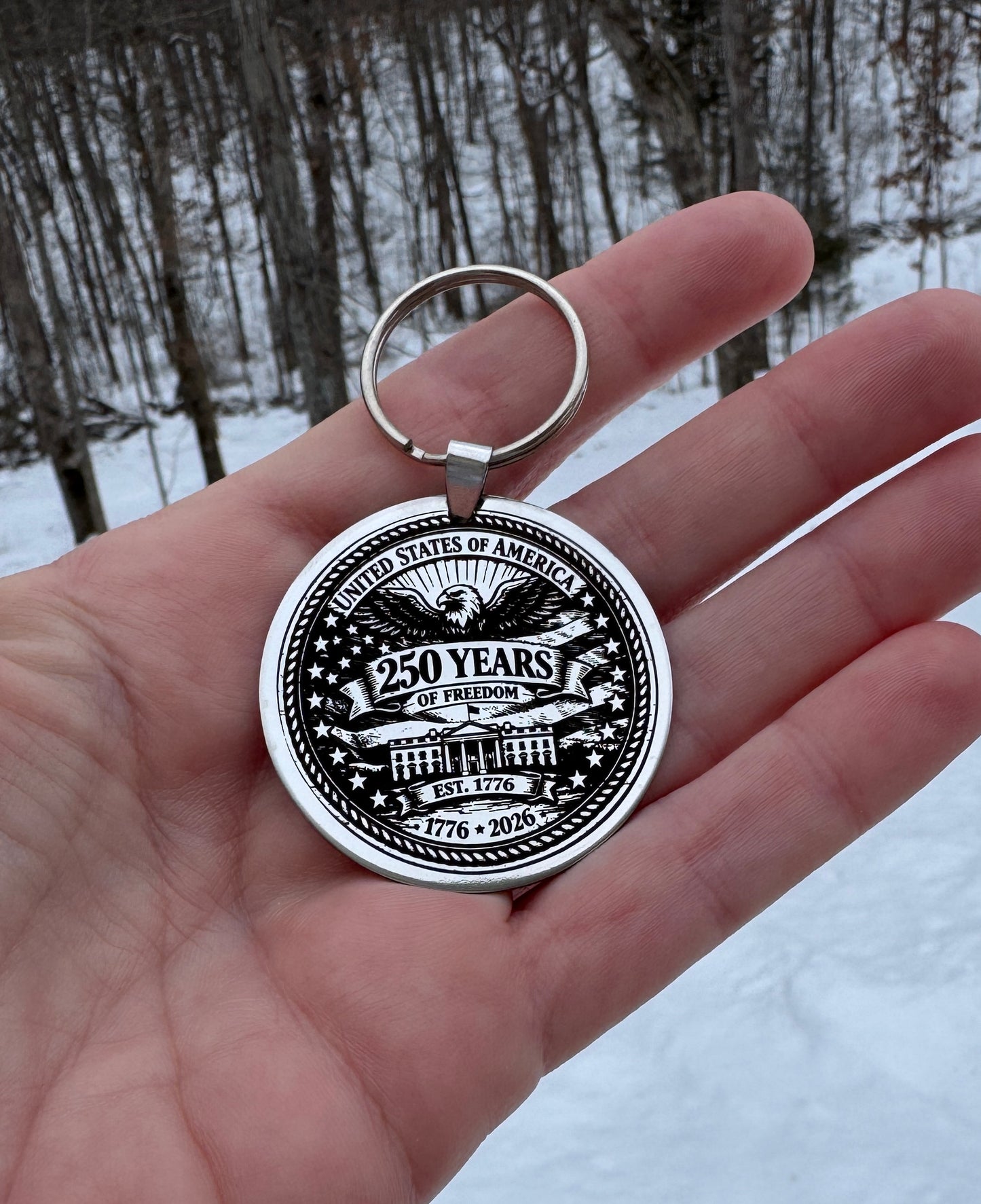 250th Anniversary of America Keychain