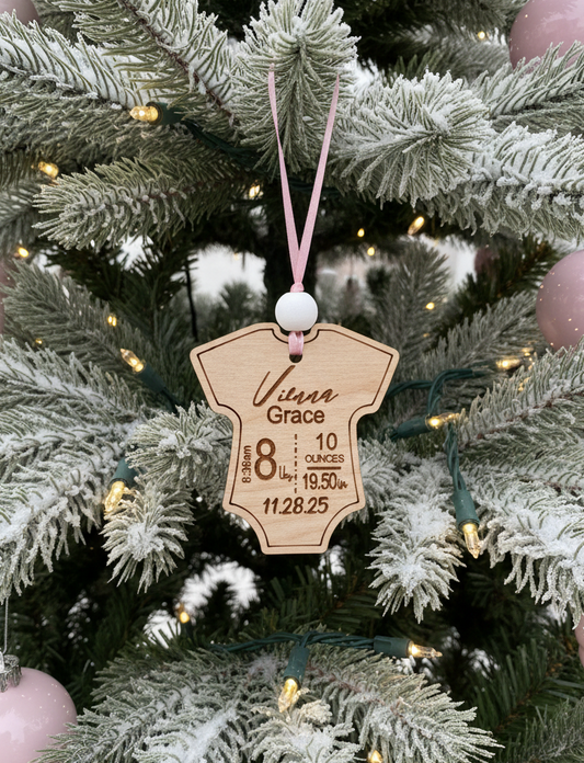 Baby's Birth Stat Christmas Ornament