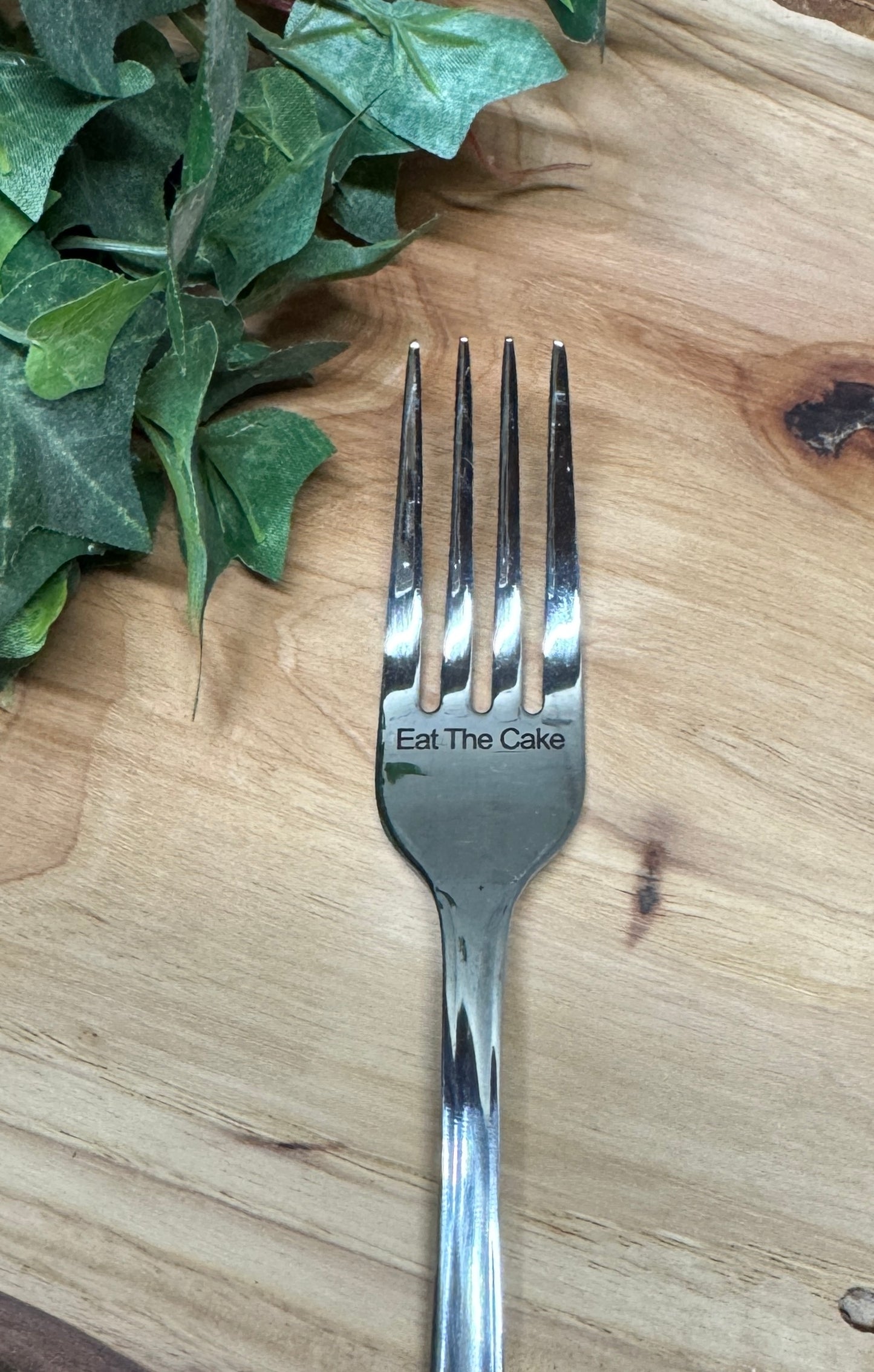 Personalized Laser Engraved Stainless Steel Fork – Custom Wedding or Sentimental Gift