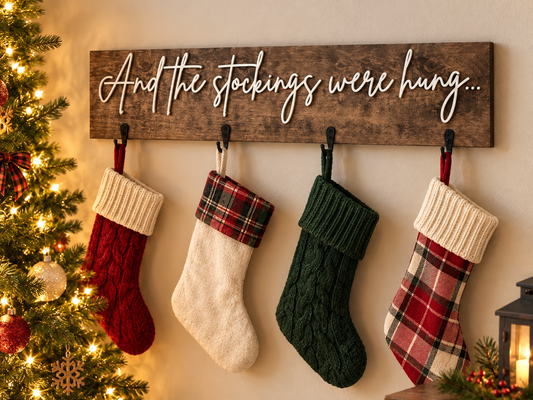 Wood Stocking Holder