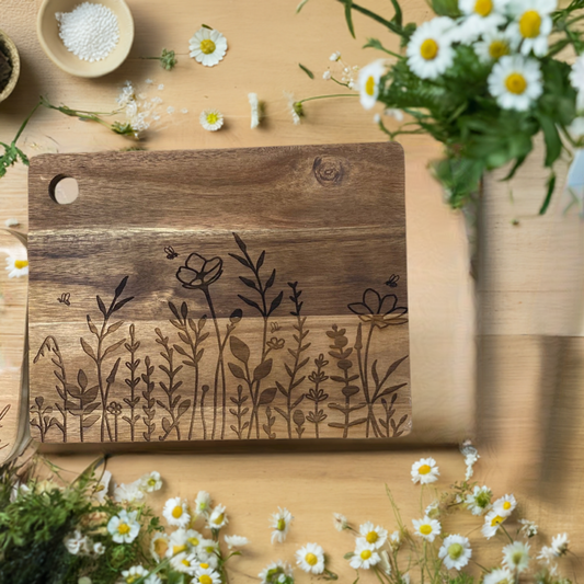 Medium Wildflower Cutting Board