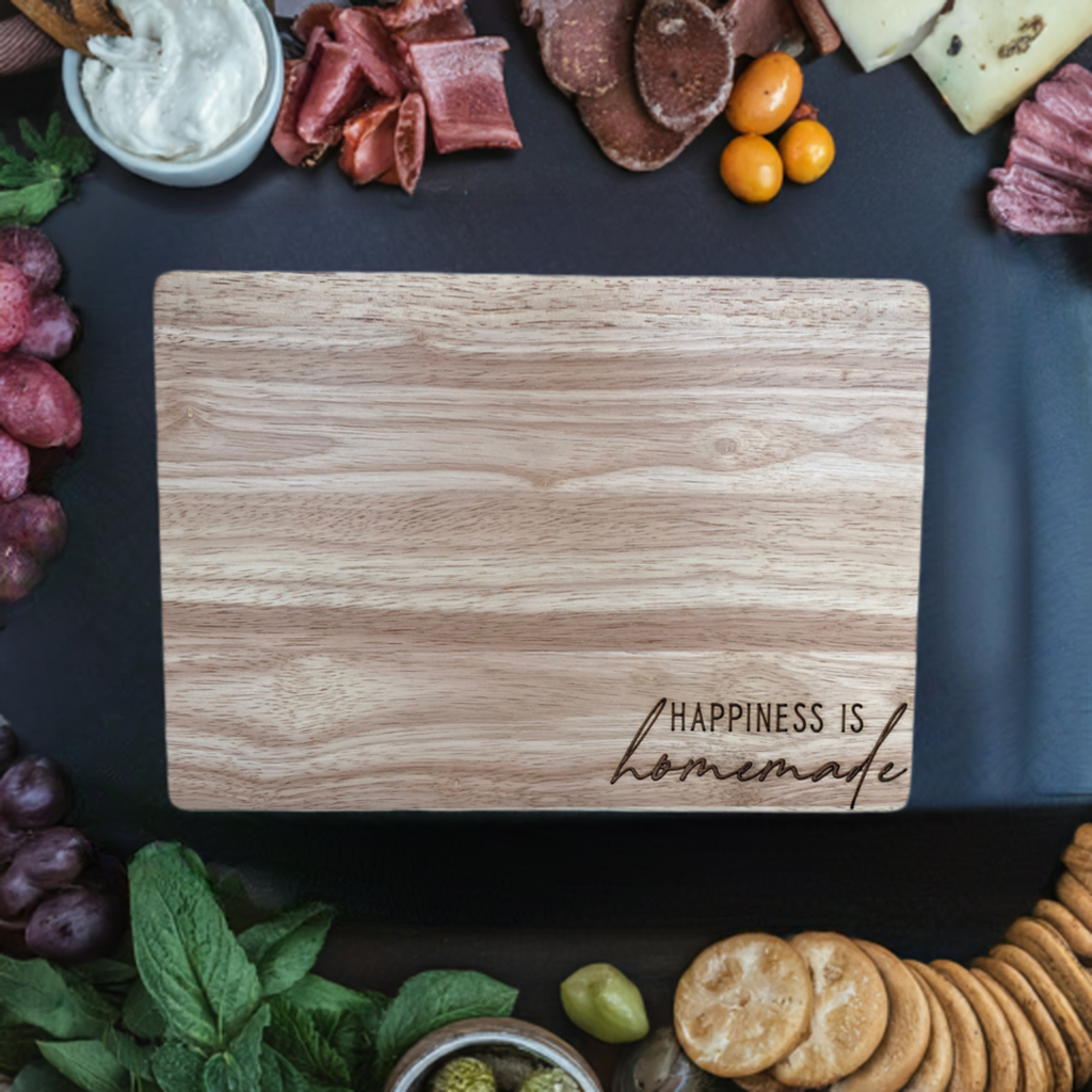 Happiness is Homemade Cutting Board