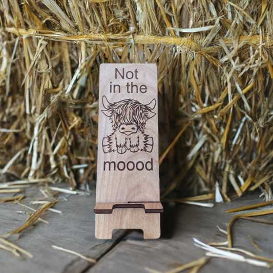 Highland Cow Phone Stand