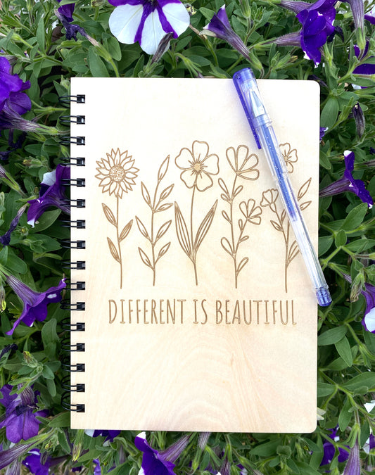 Different Is Beautiful Spiral Notebook