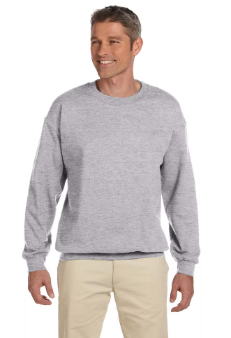 Blank Sport Gray Adult Unisex Heavy Blend™ Adult 8 oz., 50/50 Fleece Crew