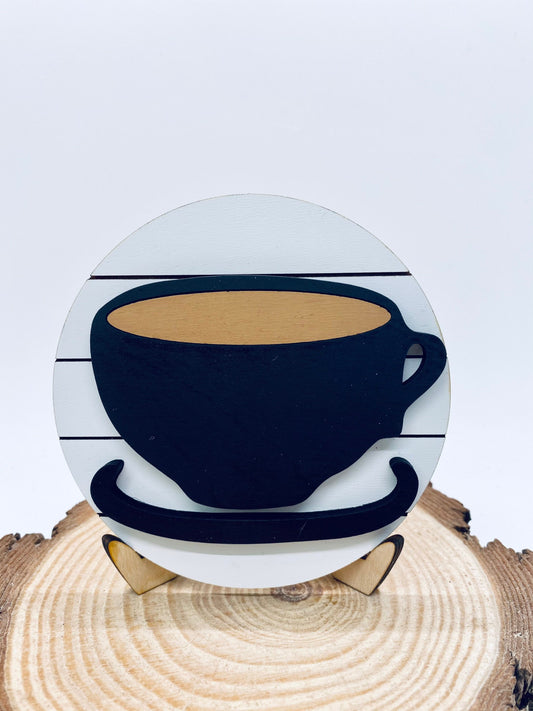 Coffee Tiered Tray Sign, Mini Shiplap Tray Sign, Tiered Tray Decor, Tiered Tray Sign, Wood Tiered Tray Sign, Coffee Bar Tray Sign