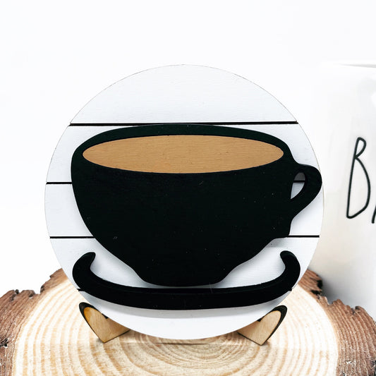 Coffee Tiered Tray Sign, Mini Shiplap Tray Sign, Tiered Tray Decor, Tiered Tray Sign, Wood Tiered Tray Sign, Coffee Bar Tray Sign