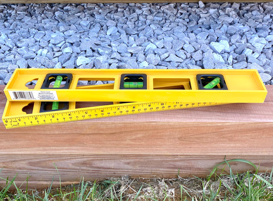 Blank Yellow Level with Ruler