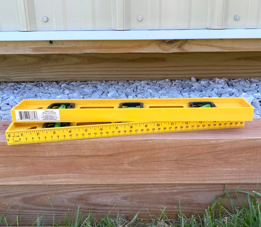 Blank Yellow Level with Ruler
