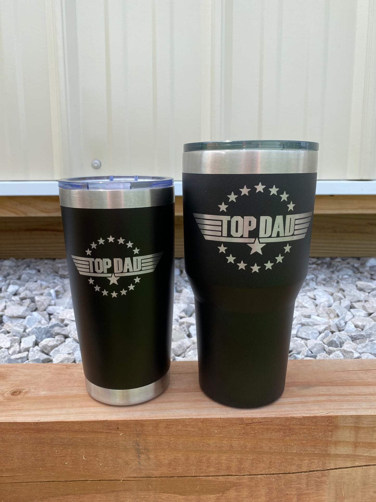 Top Dad Tumbler, Laser Engraved Top Dad Tumbler