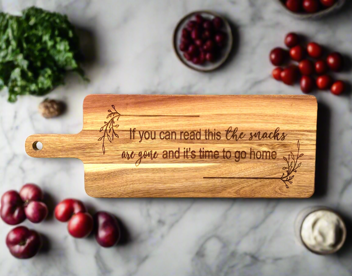 Funny Wood Snack Board