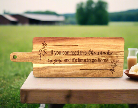 Funny Wood Snack Board