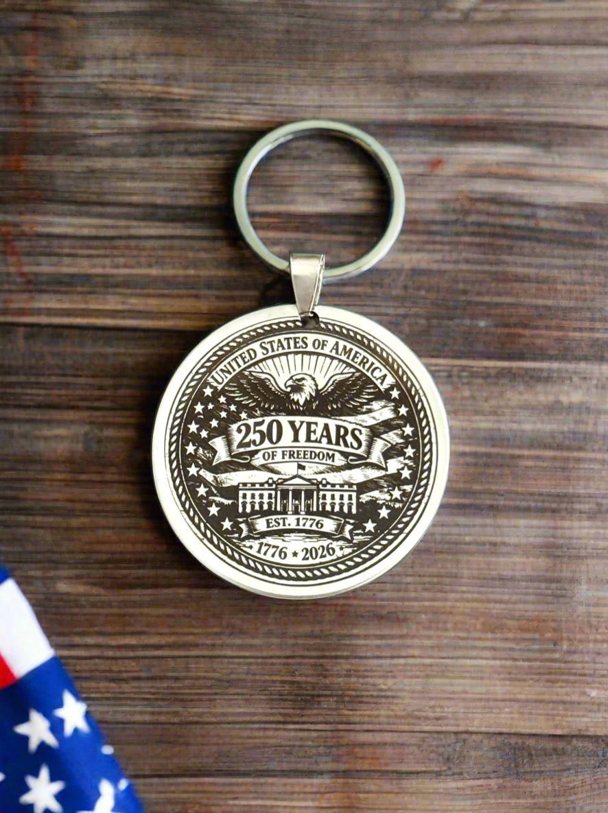 250th Anniversary of America Keychain