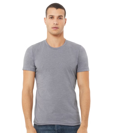 Blank Bella + Canvas 3001CVC - Unisex Heather CVC T-Shirt - Heather Storm