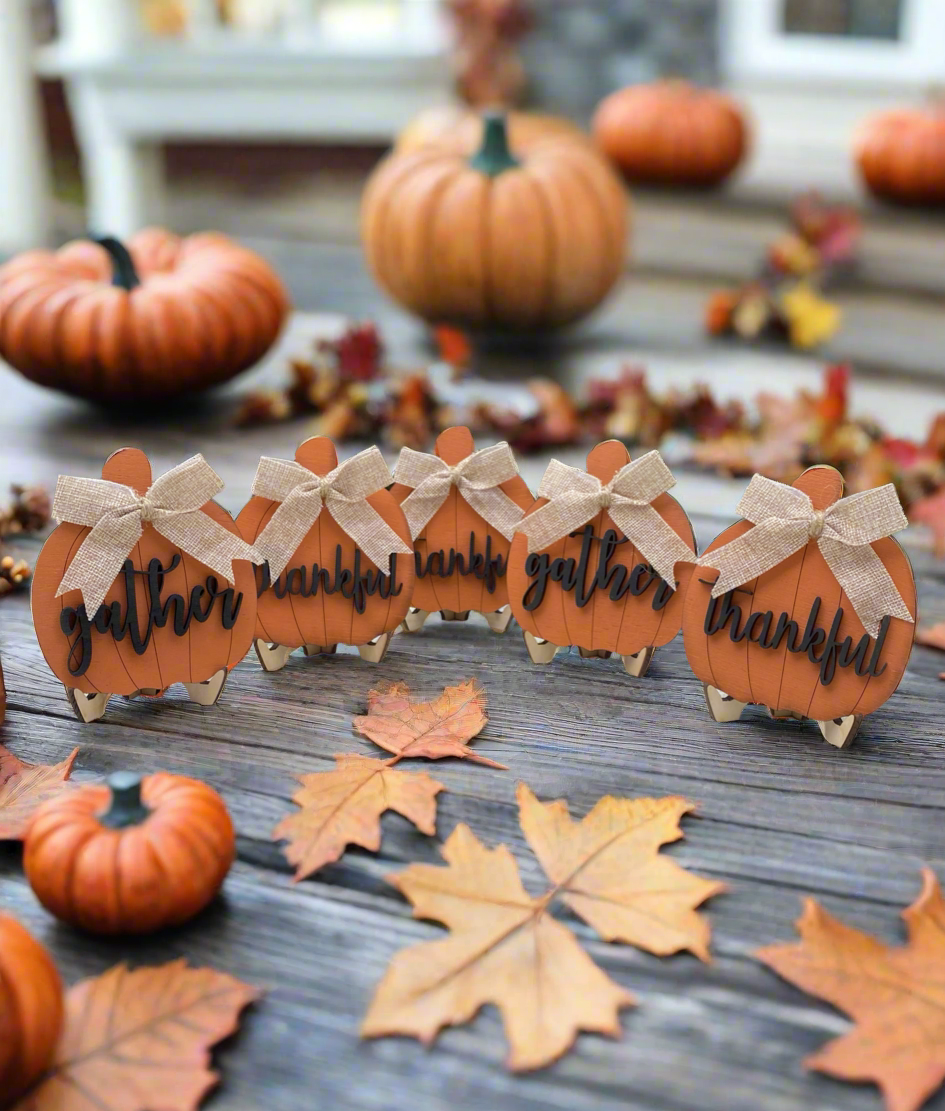 Fall Tiered Tray Pumpkin, Gather Tiered Tray Pumpkin, Orange Tiered Tray Pumpkin, Autumn Tiered Tray Pumpkin, Fall Tiered Tray Decor,