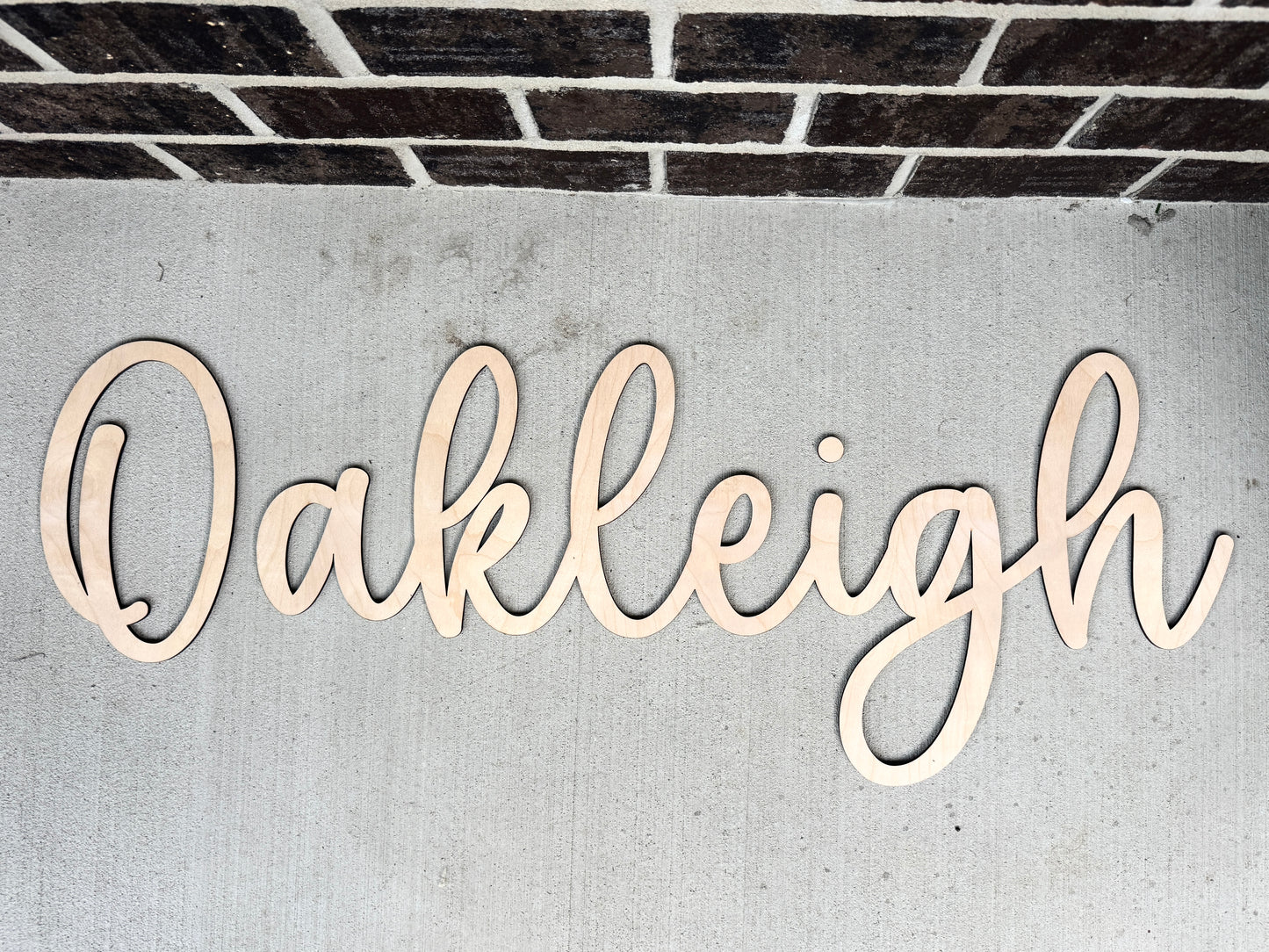 Wood Name Sign