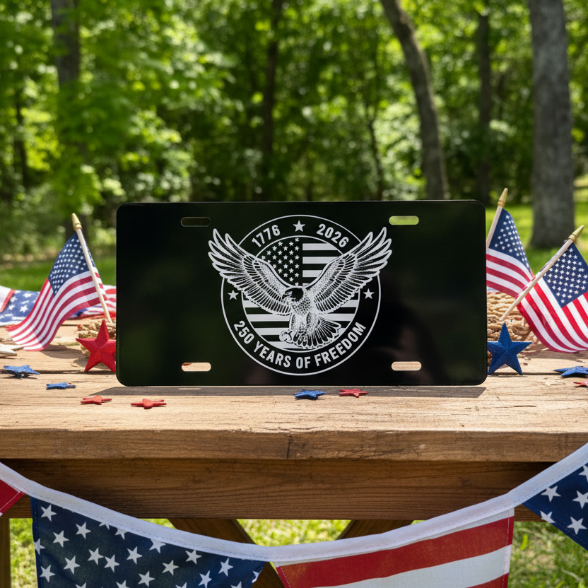 Laser Engraved Aluminum License Plate – Willow Branch Place