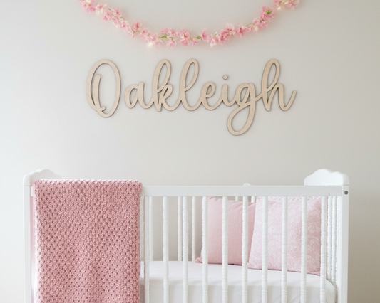 Wood Name Sign