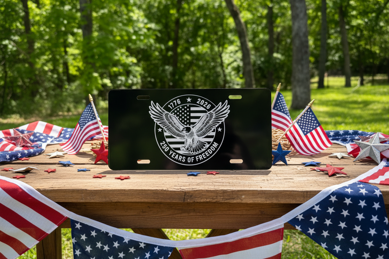 Laser Engraved Aluminum License Plate – Willow Branch Place