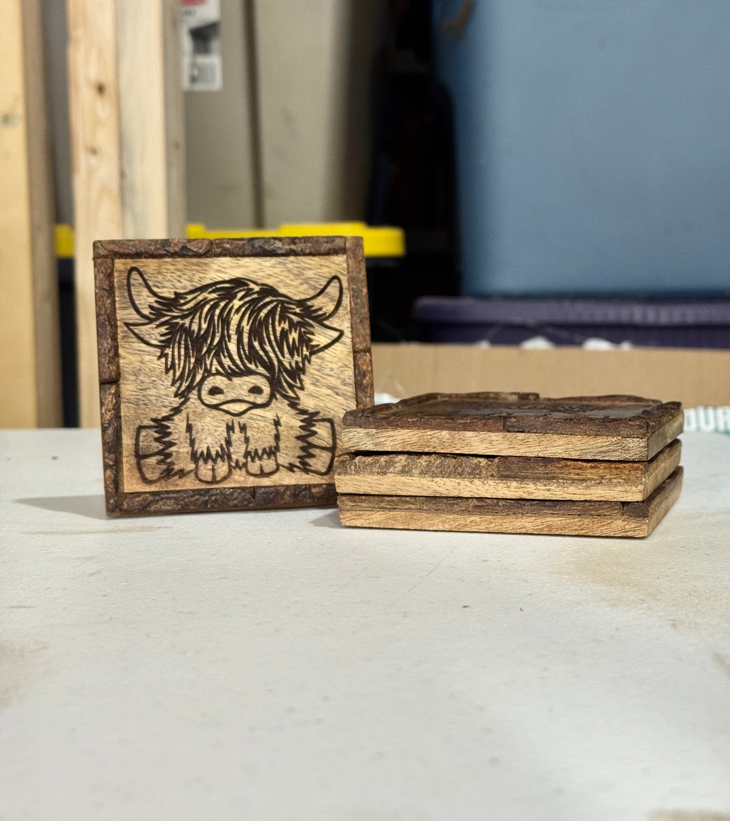 Highland Cow Coasters