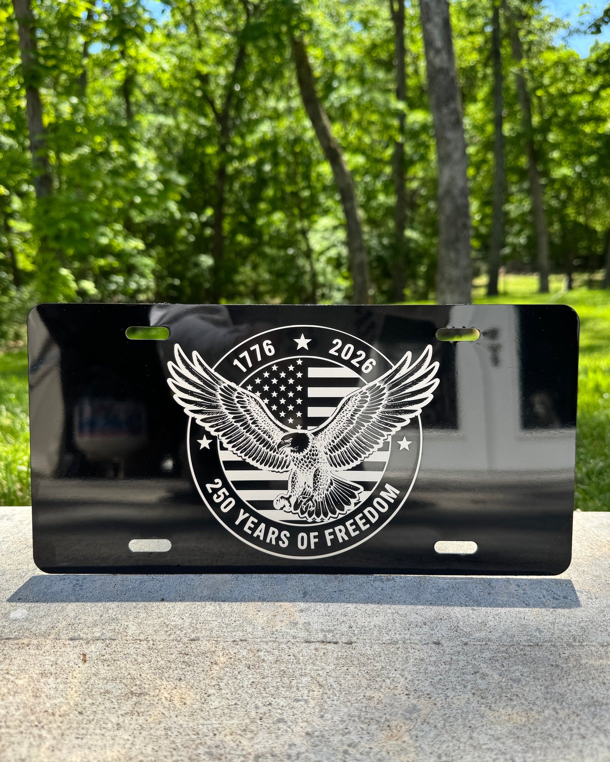 Laser Engraved Aluminum License Plate – Willow Branch Place