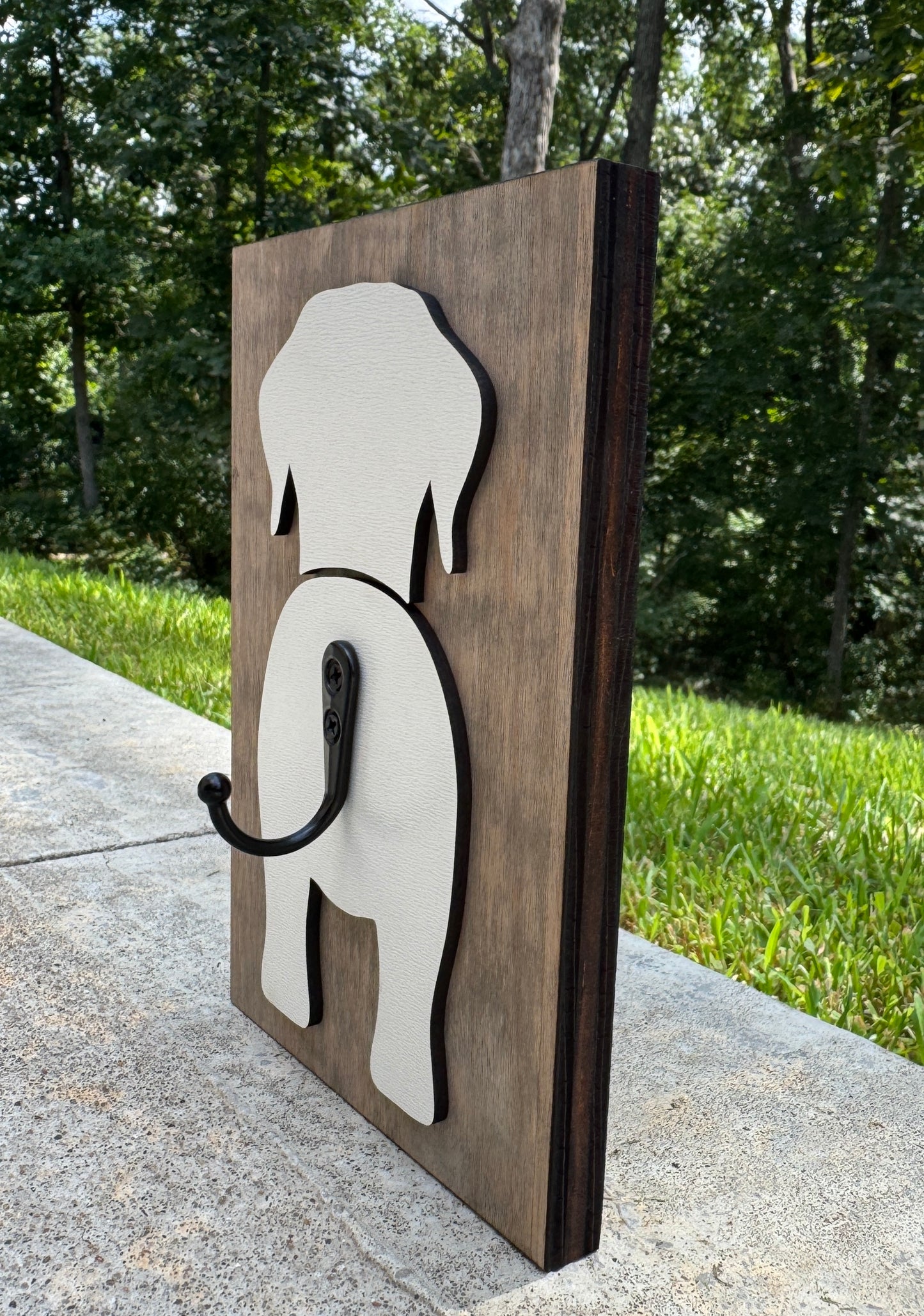 Dog Leash Holder – Birch Wood Dog Tail Hook Wall Decor