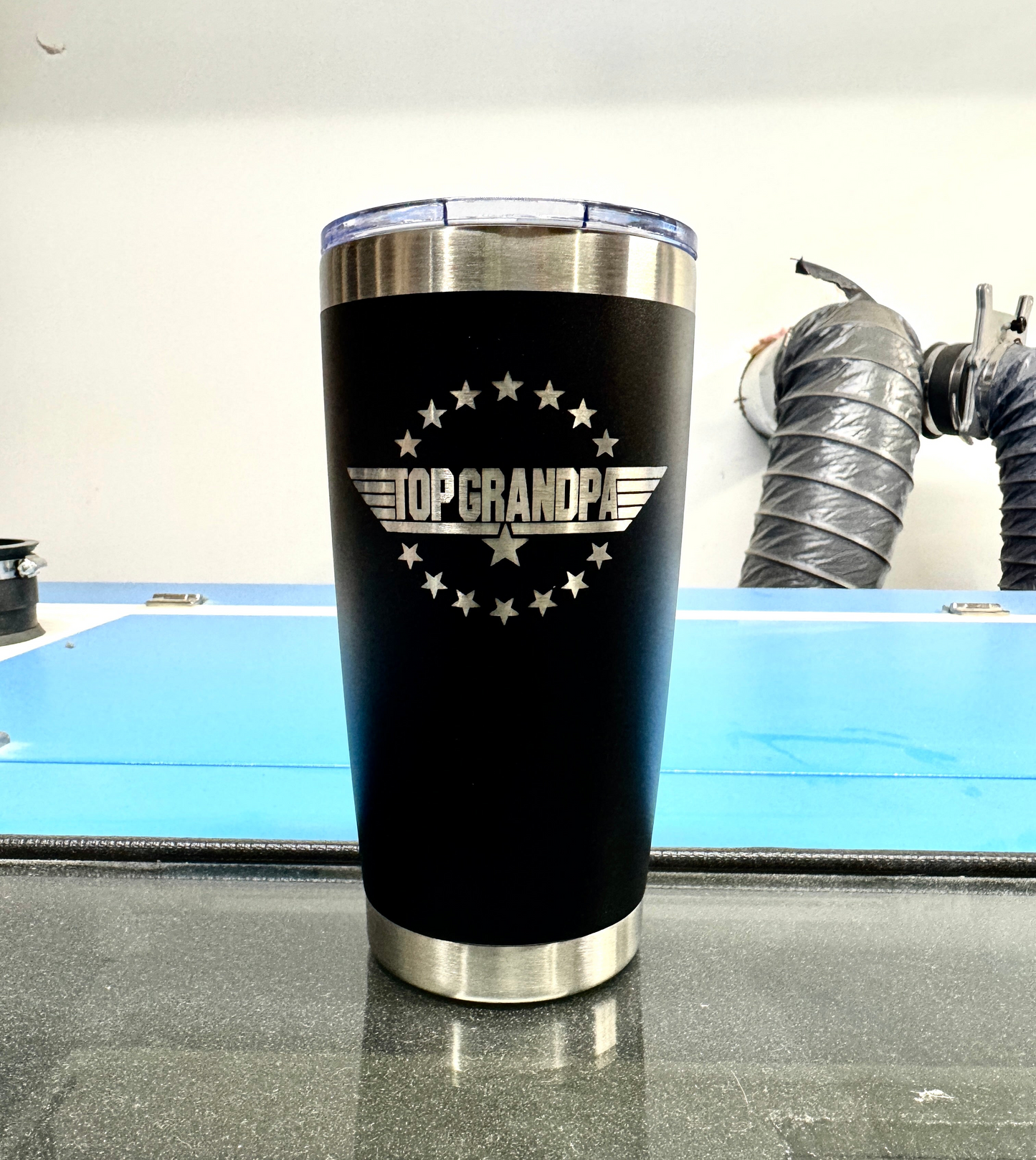 Top Grandpa Tumbler, Laser Engraved Top Grandpa Tumbler