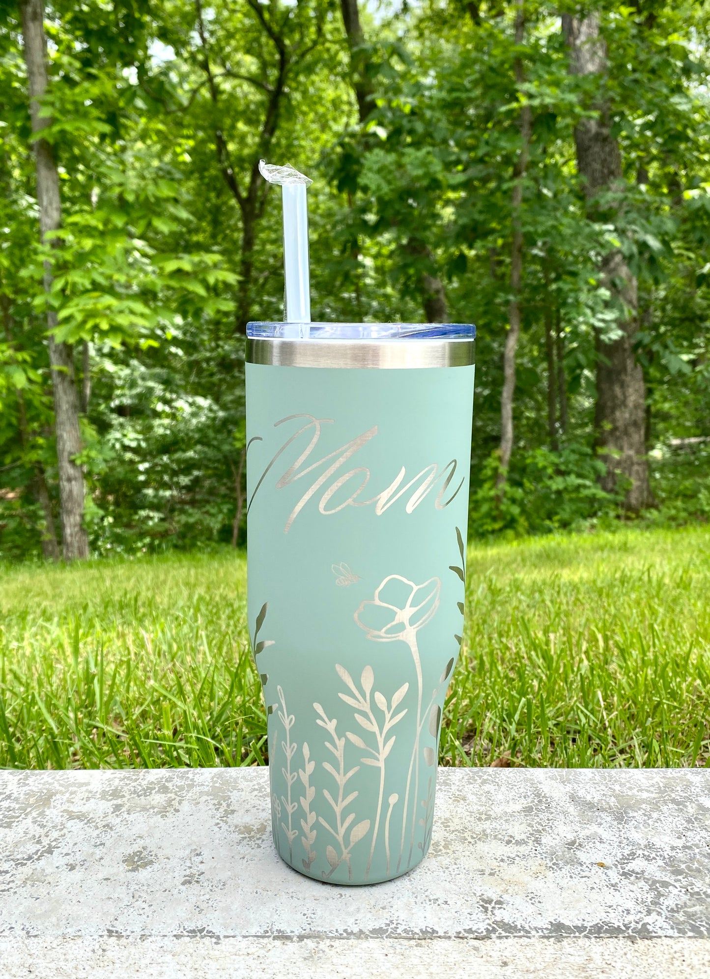 40 oz Wildflower Mom Tumbler