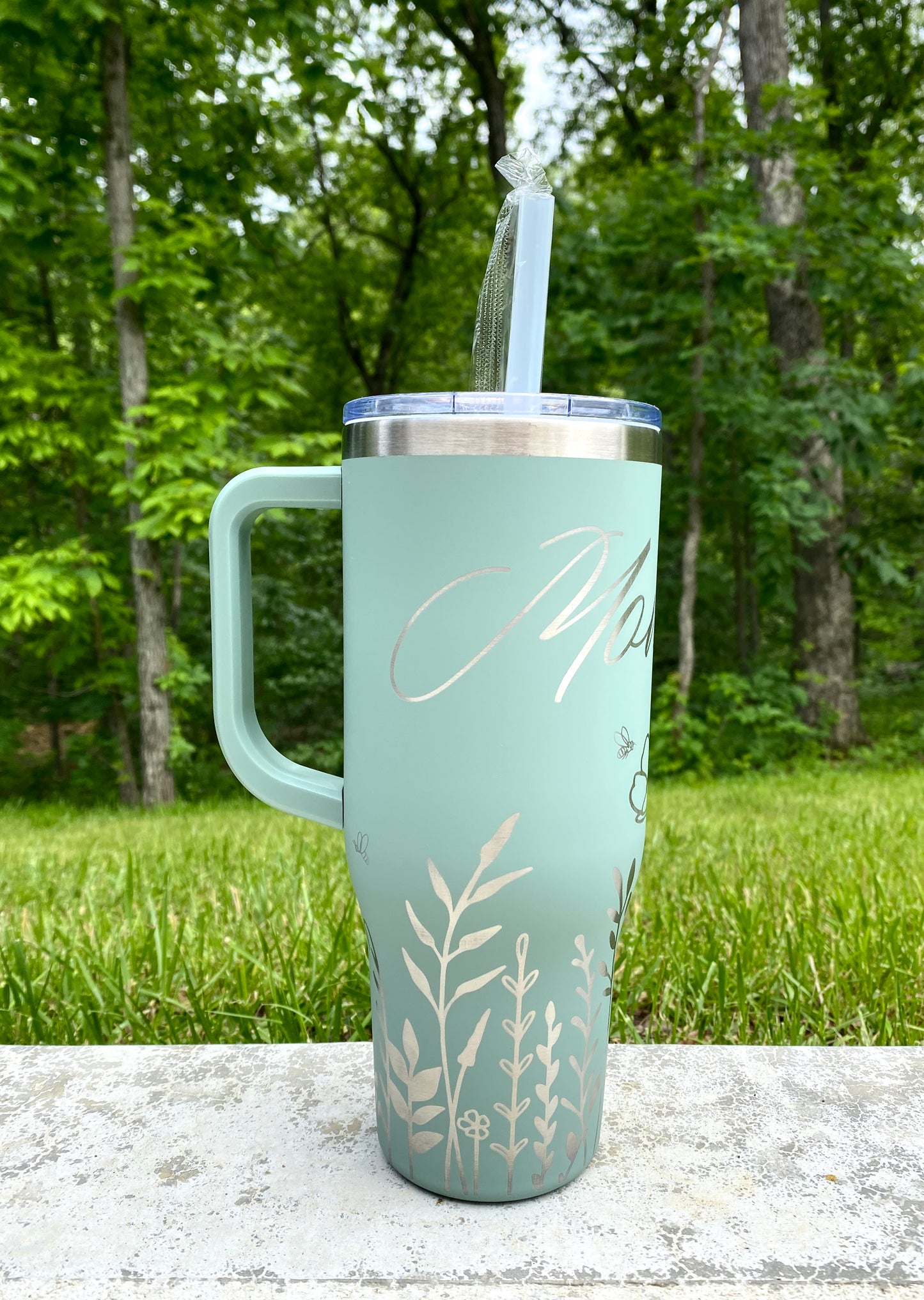 40 oz Wildflower Mom Tumbler