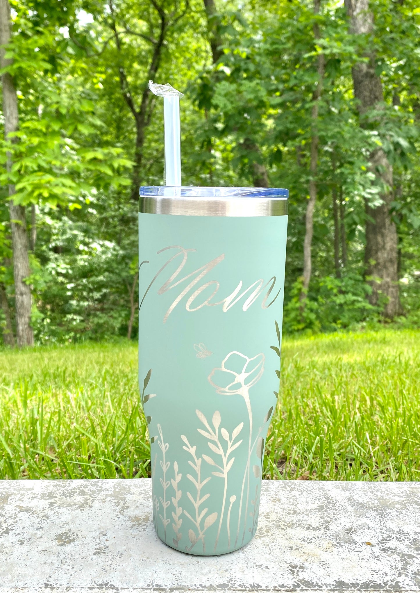 40 oz Wildflower Mom Tumbler