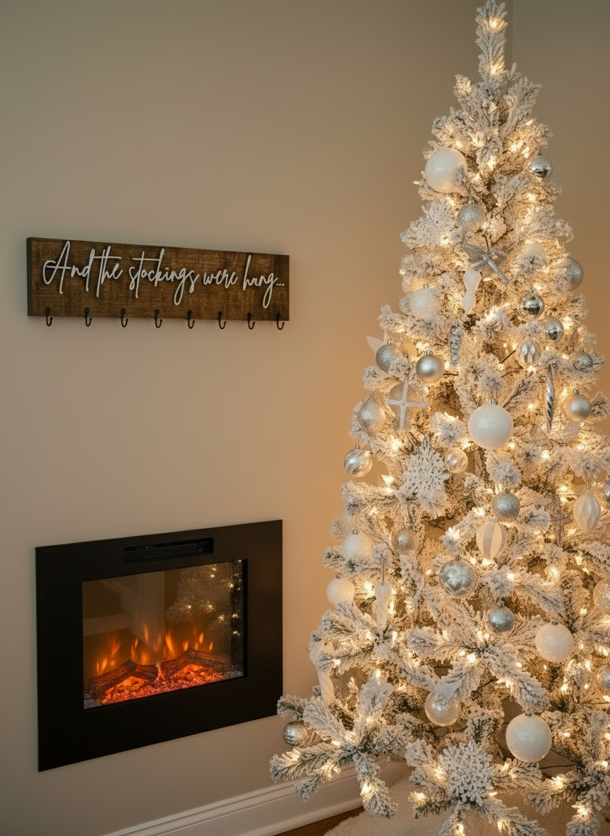 Wood Stocking Holder