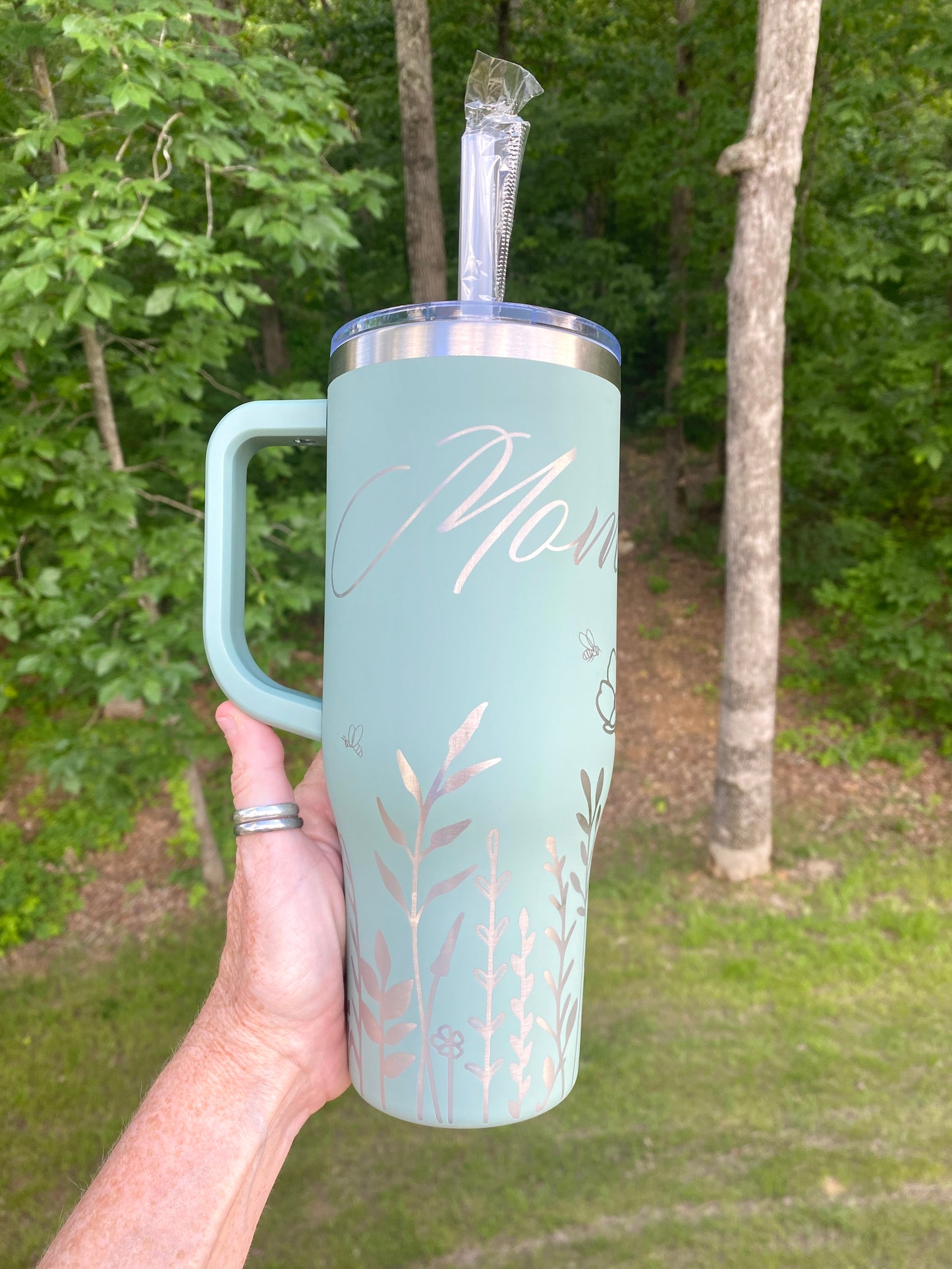 40 oz Wildflower Mom Tumbler