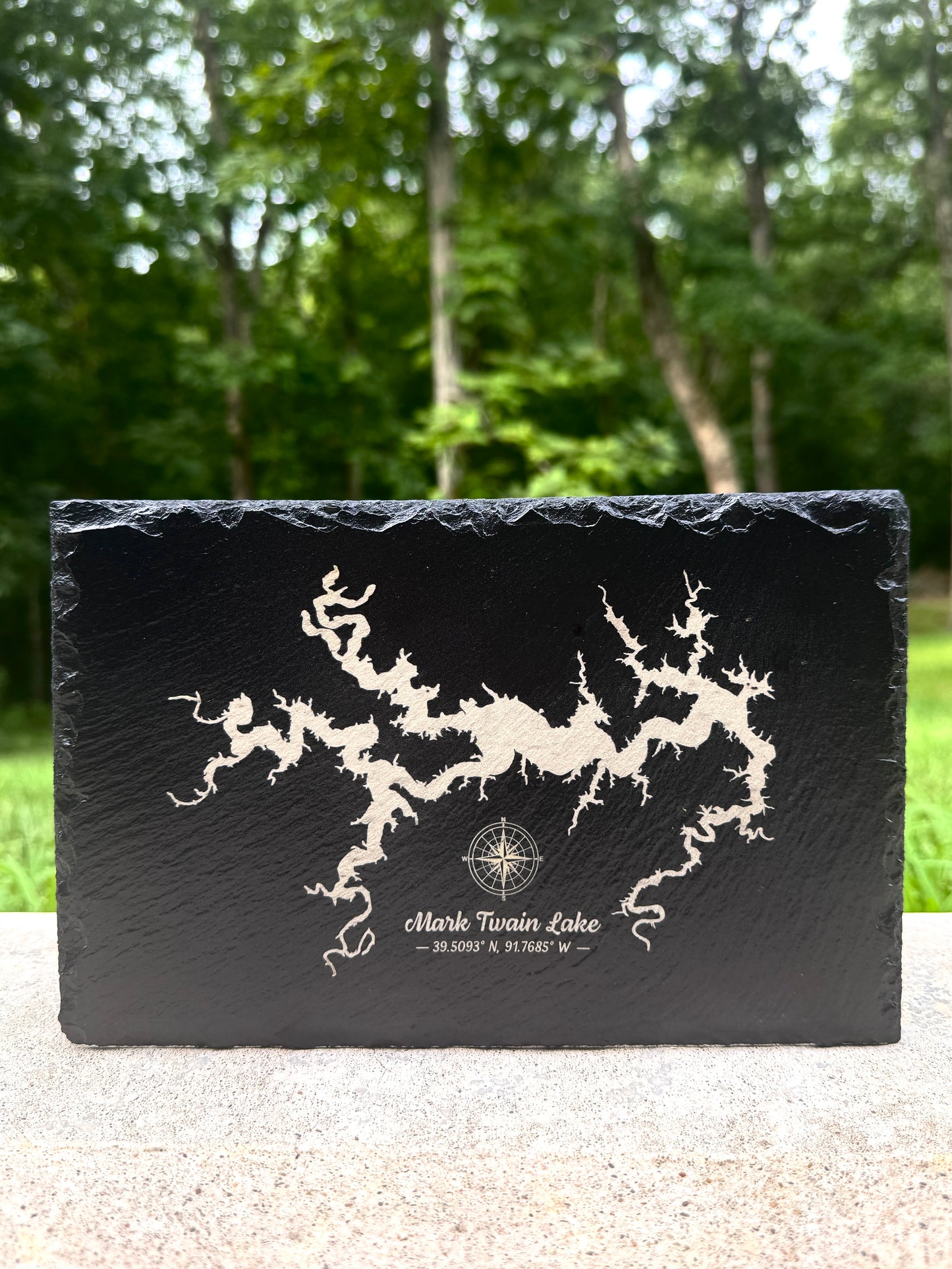 Missouri Lakes -  Engraved Slate Serving Board – Elegant and Functional