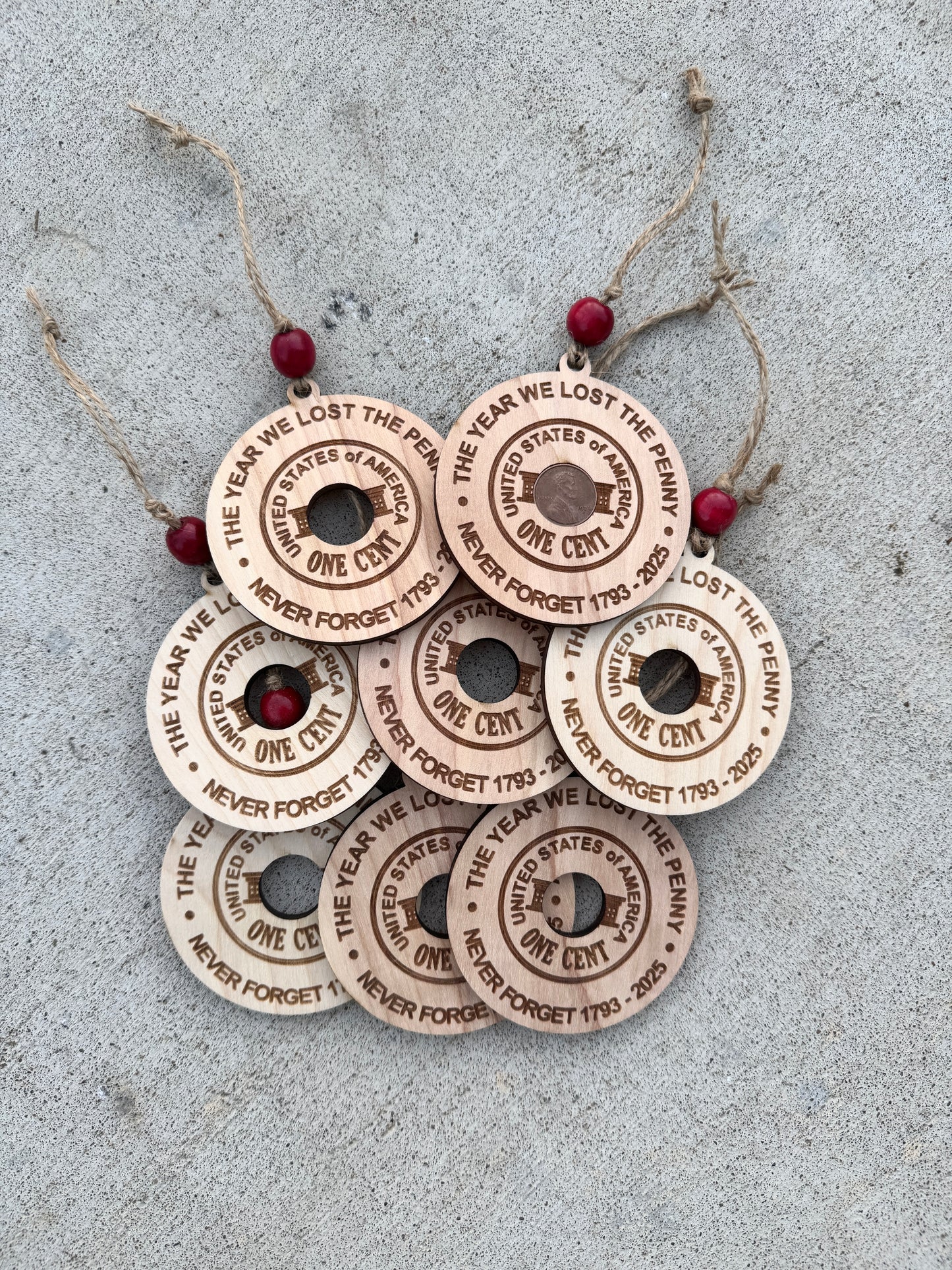 Penny Ornament - 2025 The year we lost the penny