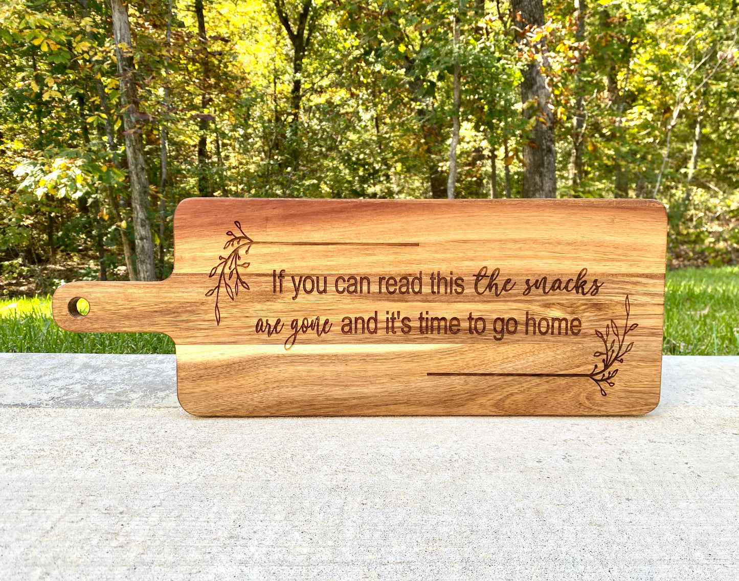 Funny Wood Snack Board
