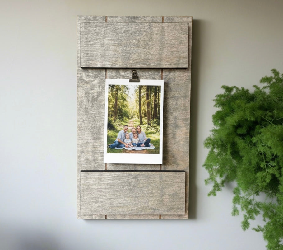 Rustic Farmhouse Wood Picture Hanger