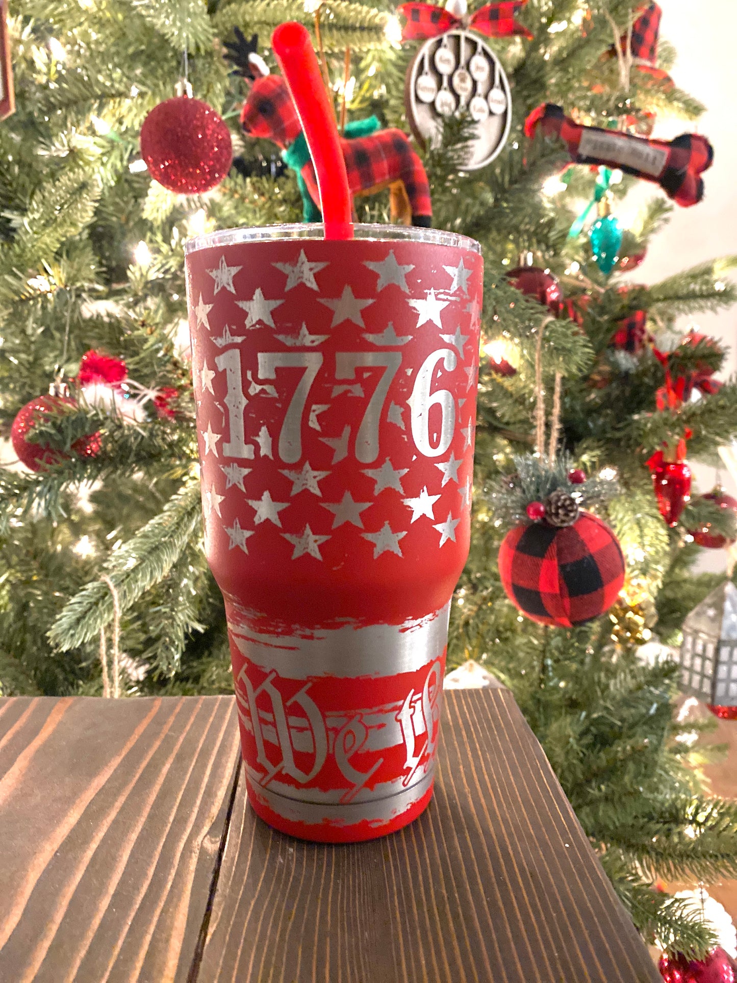 1776 We The People 30oz Red Tumbler