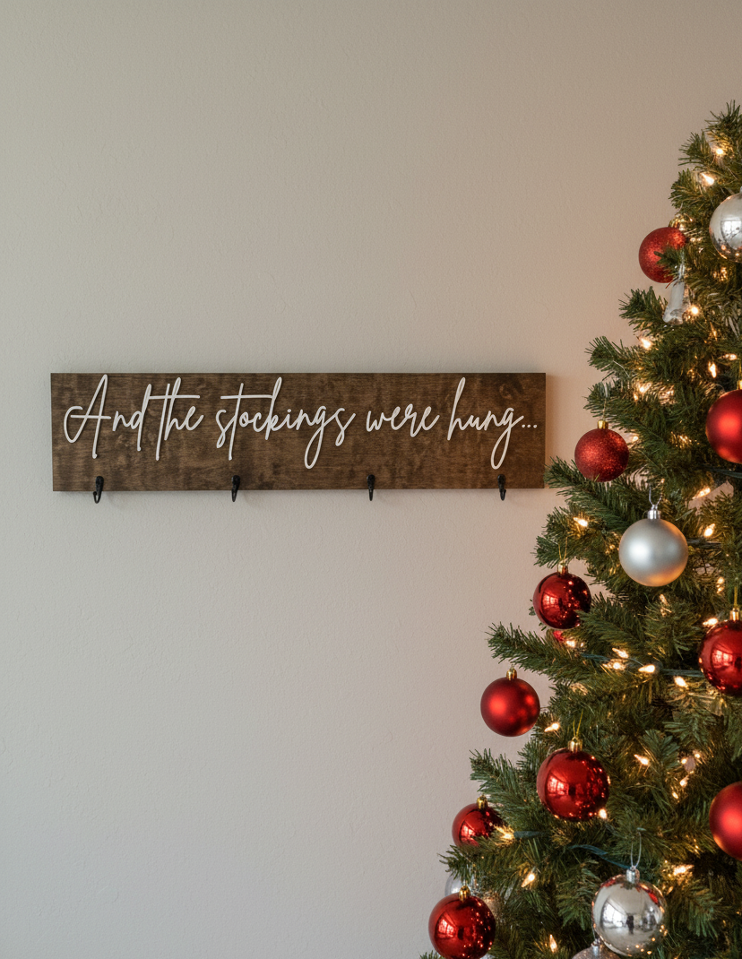 Wood Stocking Holder